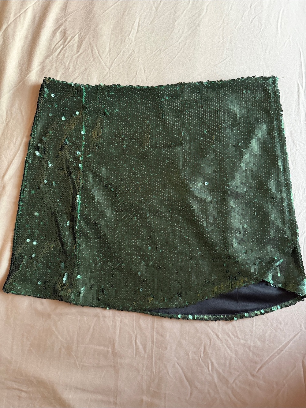 Women's Green Sequin skirt